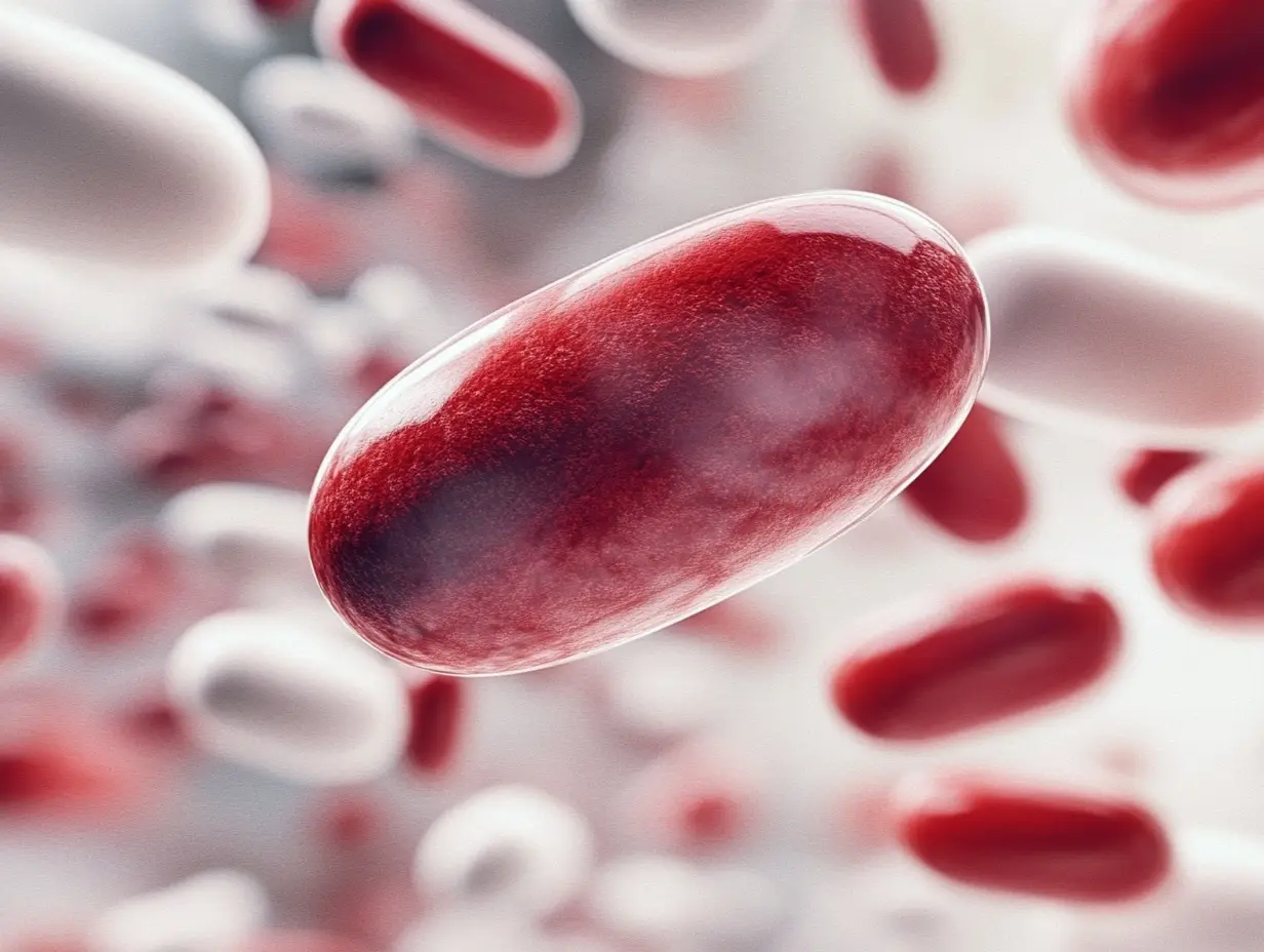 TRT blood cells both red and white